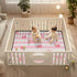 EtherSpher 50'' 50''para Pink White Stripes Heart Lip Love Large Non-Slip Baby Floor Play mat for Indoor Outdoor Water