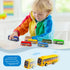 HSMQ 16 Set, Pcs Pull Back City Bus Vehicles Toys Mini Pull Back Cars for Kids Toddlers, Friction Powered Racing