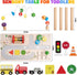 1+ 1-3, 8 1 Activity Table for Year Old, Montessori Wooden Toys for Toddlers in Baby Activity Table, Educational