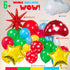 Red Blue Green Yellow Balloon Garland Kit 130Pcs with Cloud Mushroom Star Balloons for Party Decorations