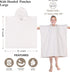 Superior Kids Cotton Terry Poncho, Soft, Absorbent Bath Towel with Hood, Bathroom Accessories, Long, Plush Bathrobes