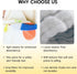 MALOMME 8 Pack 6 10x10 Muslin Baby Washcloth - Soft & Absorbent Washcloth Layer Natural Cotton Wash Cloths for Newborn
