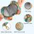 YETTASBIN Marble Portable Pacifier Holder Case with Metal Hook Buckle & Zipper for Diaper Bag and Stroller, Versatile