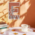 12 Inch Layered Large Wooden Letters for Wall Decor, Flowered Paintable Wooden Nursery Letters for Crafts Wood Alphabet
