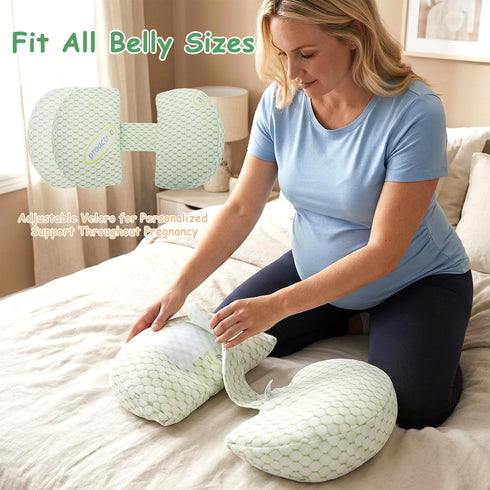 Piszvbej Pregnancy Pillows for Sleeping, Pregnancy Wedge Pillow for Side Sleeping, Pillow Support for Belly, Back