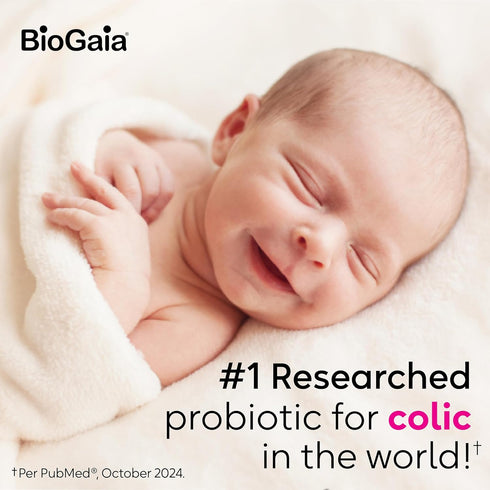 50 10mL BioGaia Protectis Baby Probiotic Drops | Colic & Gas Relief + Vitamin D | Safe for Newborns | Ease Crying