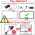 6 Set 1.5-3V 24000RPM 84 2 EUDAX Rectangular Mini Electric DC Motor with Pcs Plastic Gears,Electronic Wire, x AA