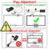 EUDAX 6 Set Small DC Motor Mini Electric Hobby Motors - 1.5V-3V 24000RPM with Battery Holder Case & 12Pcs Wire