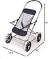 Badger Basket Toy Doll Pram Stroller - 3-in-1 for 22 Inch Dolls