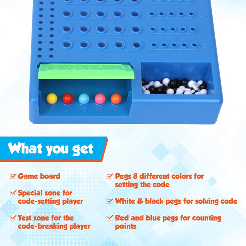 Point Games Code Breaker Board Game - STEM Toy for Kids, Suitable for Ages 8+, Family Games