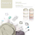 2 Pack, Termichy Stackable Formula Dispenser Portable Milk Powder Container, Warm Grey