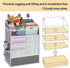 90+Diaper WishJazz XL Hanging Diaper Caddy Organizer for Changing Table, Crib, Playard, Wall & Door, Reinforced Diaper