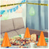 11 Set Decor(9 Inch Frienda Pcs Construction Birthday Party Decorations with Mini Traffic Cones and Caution Tape