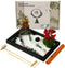 Mini Meditation Zen Garden Kit - Japanese Tabletop Rock Sand Chakra Buddha