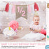 1/2 6 Silipull Birthday Supplies Includes Half Birthday High Chair Banner and Hat Gold Candle Cake Topper Months Tassel