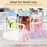 AoeJarry 32 oz Breast Milk Pitcher with Leak Proof Flip Cap & Pour Spout, Wide Mouth Mason Jars for Breast Milk Storage
