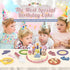 Sets 2 3 4 5 Wooden Birthday Party Cake Play Food for Toddler Year Old Girls Boys Kids Kitchen Accessories Pretend Play