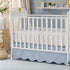 Brandream Scallop Edge Cotton Crib Skirt, Baby Boy Girl Gender Neutral Crib
