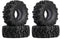 1.0 Mud Tires 64 * 25mm Soft Sticky for TRX4M 1/18 1/24 RC Crawler Axial SCX24 FMS FCX24, Double Layer Sponge