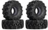 1.0 Mud Tires 64 * 25mm Soft Sticky for TRX4M 1/18 1/24 RC Crawler Axial SCX24 FMS FCX24, Double Layer Sponge