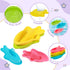 11PCS 12+ Mold Free Bath Toys, | Safe Easy Clean & Fun Floating Boats & Spoon & Watering Can and Whale Bath Toy