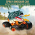 Dinosaur Monster Truck Toys - Remote Control Dinosaur Car, 2.4Ghz RC Truck for Toddlers, Light & Music, Green
