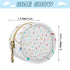 FJDENG Round Pacifier Case, Portable Pacifier Case with Zipper and Hook Buckle, Compact Pacifier Storage Container
