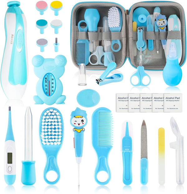 Baby Healthcare and Grooming Kit, 27pcs Baby Electric Nail Trimmer Set for Newborn Infant Toddlers