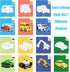 Vehicle Sticker Book for Kids Ages 4-8, Crafts for Kids Ages 4-8 Sticker Paint Books Boys and Girls Birthday Gifts Party Favor, Travel Toys Car Stickers for Kids Learning by AEAHALY