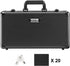VEVOR 96 PSA Graded Card Storage Box with Key Lock, Foam Dividers for Sports Cards