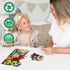 500 16.5'' 16.5'' Mocfesk Wooden Puzzles for Adults, Stained Glass Succulent Puzzles Pieces, Unique Shaped Jigsaw