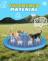 GloopGlee 67" Summer 1-12) Non-Slip Dog Splash Pad Heavy Duty, Outdoor Sprinkler Water Play Mat, Backyard Water Toys