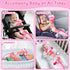 0-6 Tummy 0 3 6 9 12 Baby Girls Toys Months,Infant Sensory Caterpillar Pink Axolotl Baby Musical Rattles Time Toys
