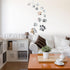 Tenare 14 Pcs Dog Paw Print Mirror Stickers - Removable Acrylic Wall Decors for Bathroom, Living Room, Bedroom Art