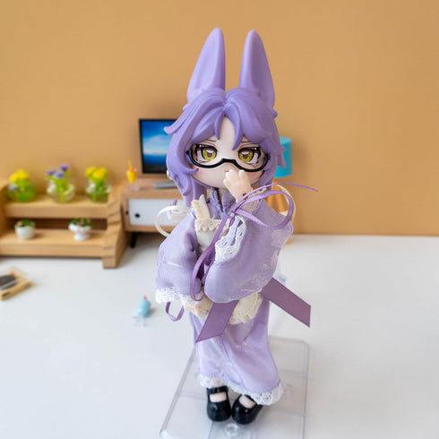 16cm Time-1pc) CALEMBOU BJD Blind Box, Jumping Moon Time Rabbits Series Ball Jointed Doll, Cute Dress Up Doll