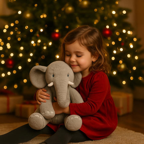 13" Gray Elephant Stuffed Animal - Plush Toy for Boys, Girls, Kids, Baby Shower, Bedtime, Birthday Gift