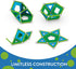 GEOMAG Magnetic Toys | 52 Piece STEM Educational Building Set for Kids | 100% Recycled Plastic | Storage Box | Age 5+