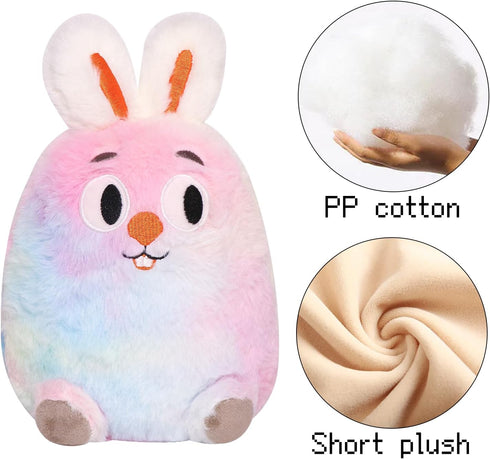 Plush8 Inch Rainbow Rabbit Plush Toy Rabbit Stuffed Animal Cute Easter Rabbit Plush Pillow Soft Plushie Doll Gifts