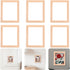 Exceart 6Pcs Wooden Dollhouse Furniture, Miniature Photo Frame DIY Dollhouse Decor