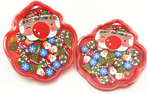 HYSTYLE Christmas Erasers, Holiday Eraser Set, 120+ Pcs, Kids Gift, Party Prizes Favors