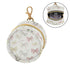 PYBUG Bow Round Pacifier Storage Case, Polyester & TPU Lined with Hook Buckle, Pacifier Container Box for Baby, Fashion