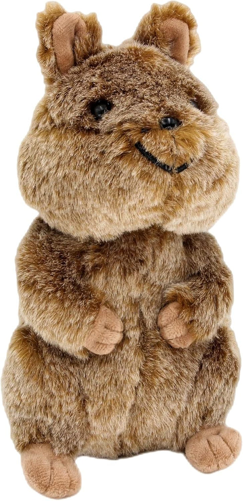 Kawaii Quokka Kangaroo Plush Stuffed Animal, 8.5'' Lifelike Short Tail Plushie Pillow Toy for Kids Gifts Home Decor