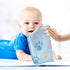 Flradish 3 Pack Set 12 12 Inches Baby Washcloths Pure Cotton Highly Absorbent and Soft Dog Paw Print Baby Towels