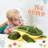 Soft Plush Sea Turtle Stuffed Animals, Giant 12 Inch Plush Pillow Toys for Birthday Graduation Gifts for Kids