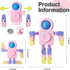 Arlkono 8 Pcs Transformable Fidget Spinners for Kids, Robot Fidget Toys Spinner for Boys and Girls Anxiety, Sensory