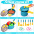 Meaicezli Set, Set, Playset Kids Play Kitchen Accessories Pretend Play Cooking Toys Kitchen Toys for Toddlers, Toy Pots