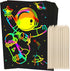 ZMLM Scratch Rainbow Art Paper Set - 100Pcs Magic Scratch Off Art
