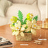Vilbocr Set,Flower 6+ 181Pcs) Mini Flowers Building Block Blocks Toys,Plants and Succulent Toys,Building Block