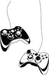 Wall Decal Gamer Gaming Joystick Vinyl Art, Kids Room Decor, 28 in X 43 in