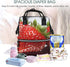 FHEDVBN Backpack Mummy Backpacks Daypack Red Strawberry Fruit Diaper Bag for Women Multifunction Waterproof for Mom